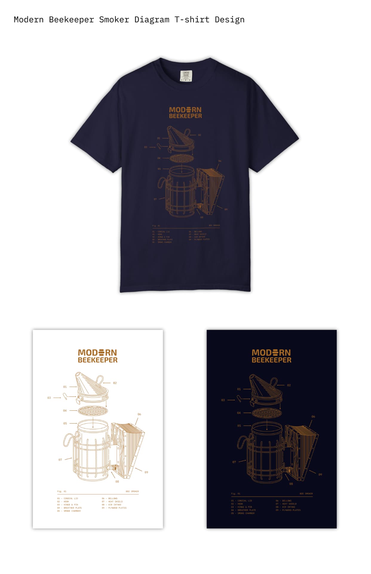 Smoker · Exploded shirt design preview