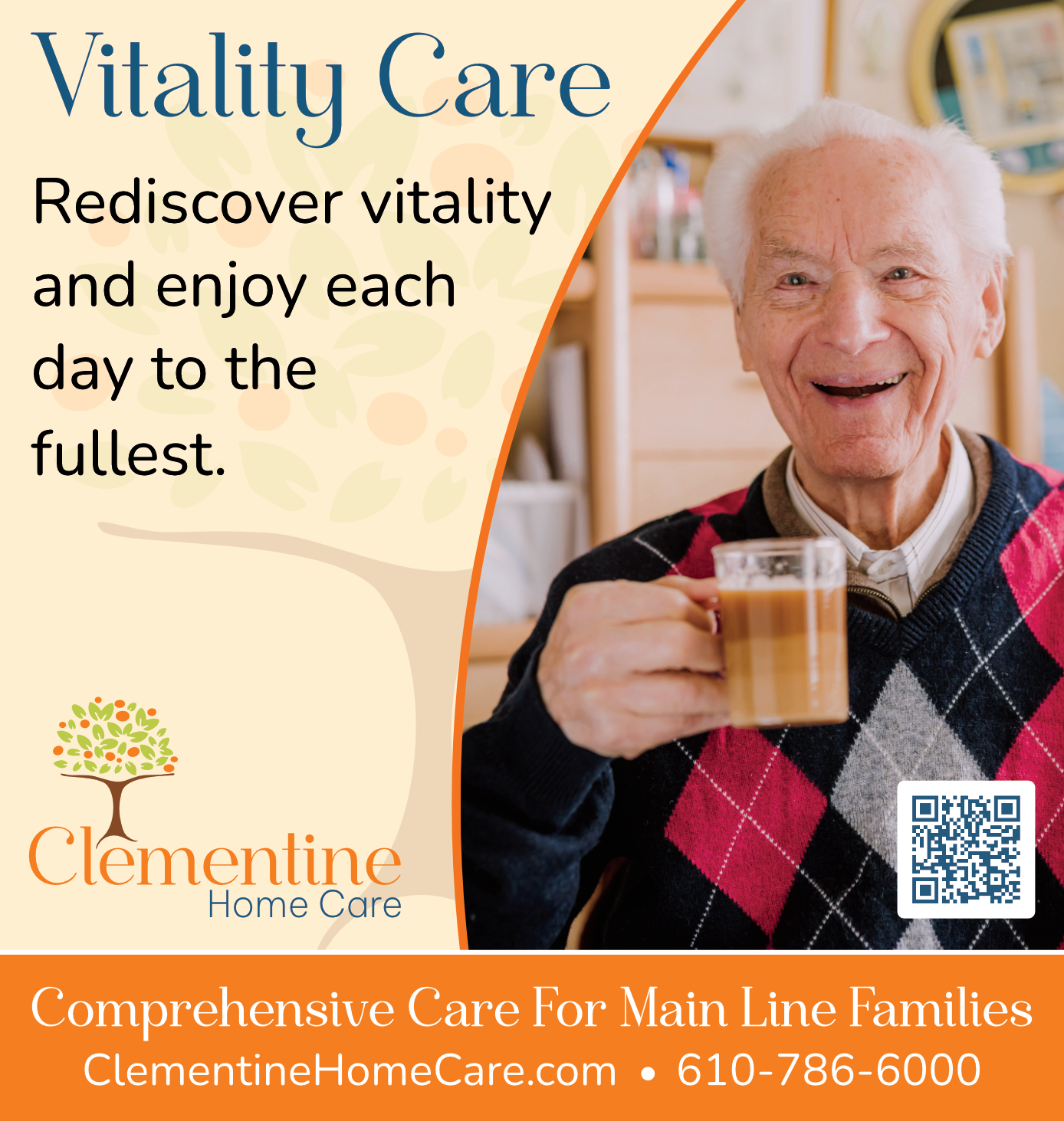 Clementine Home Care · Vitality Care advertisement